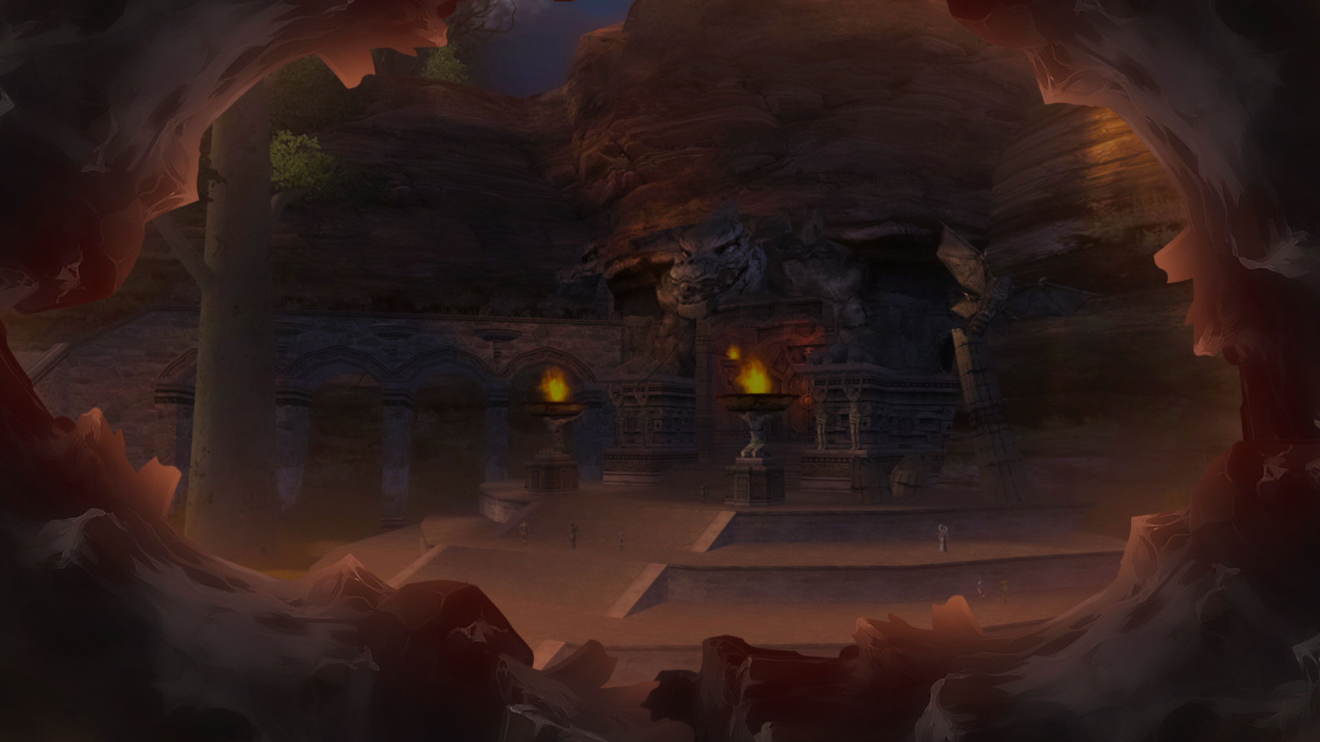 Temple Background